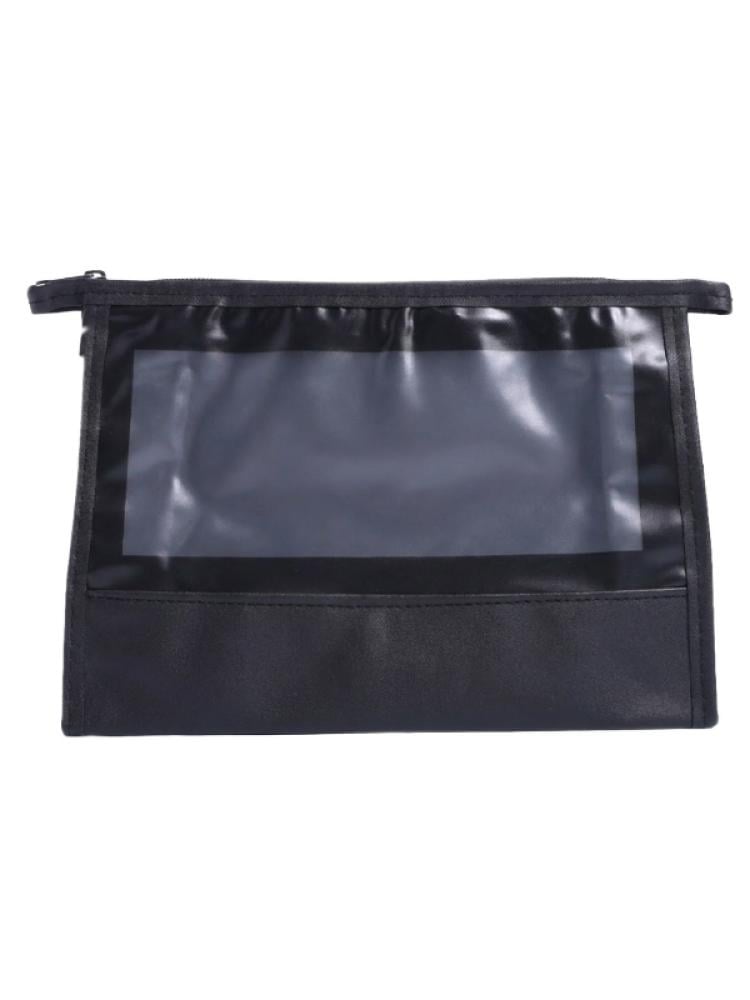 Salon System Black Transparent Zippered Makeup Bag