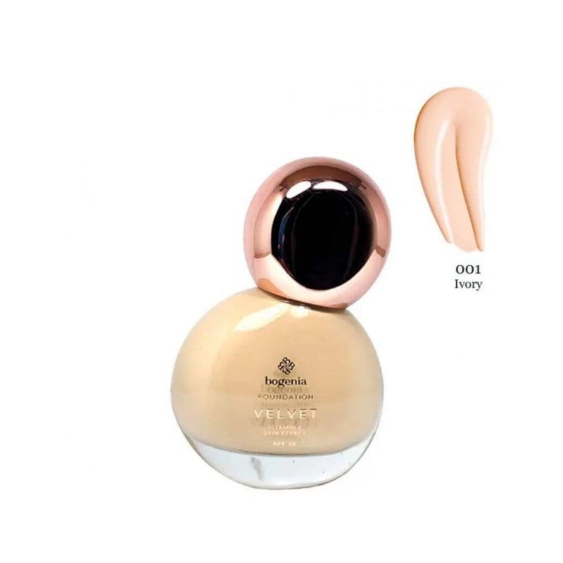 Bogenia Velvet Foundation Matte Finish Shade Ivory BG602-001