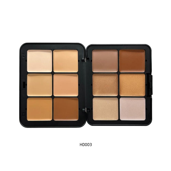 Make Over 22 HD Skin All-in-One Face Palette, 12 Creamy Shades, HD003