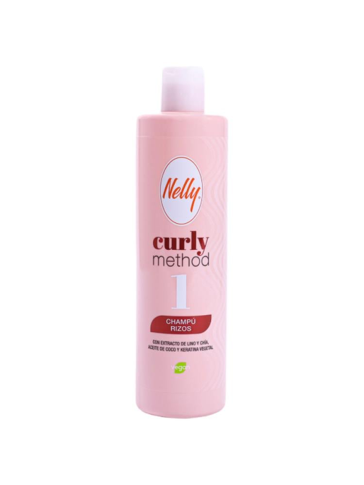 Nelly Curly Hair Shampoo - Flaxseed, Chia Extract - 400 ml