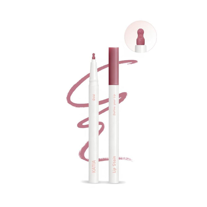 Katia Liquid Lip Liner Lip Stain, Long-Lasting, Quick-Drying, Bold