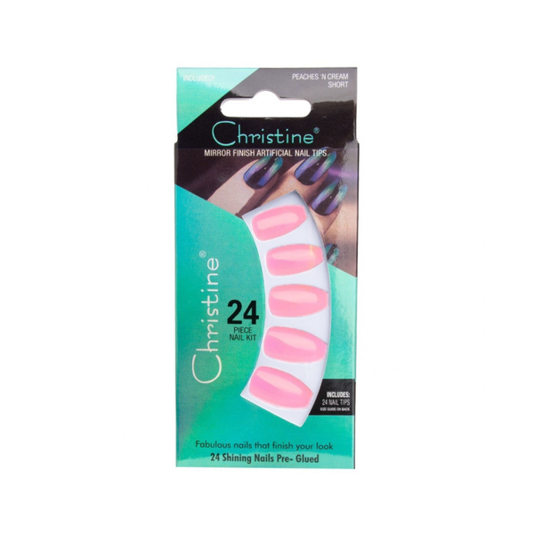 Christine Self-Adhesive Colored Nail Set 24 Pieces No. 014