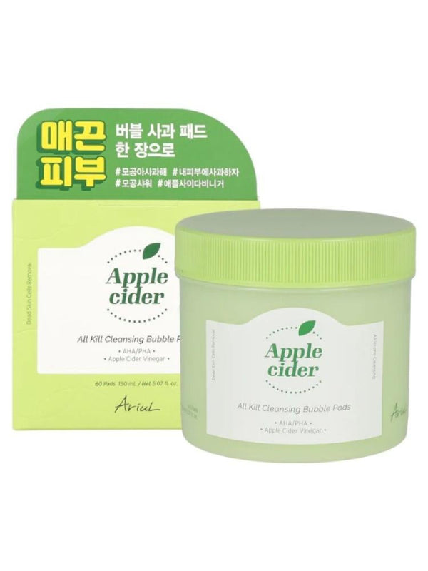 Ariul Apple Cider Vinegar Bubble Cleansing Pads - 60 Pads