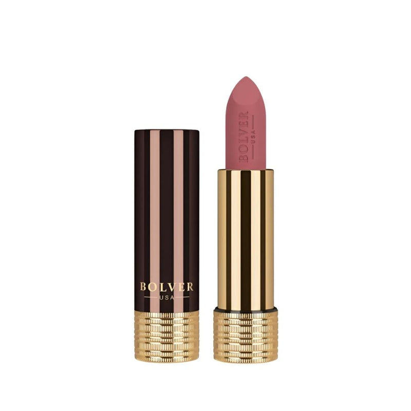 Bolver Matte Creamy Lipstick, Shea Butter and Coconut Oil, 123