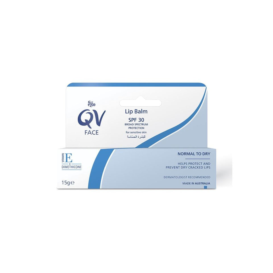 QV Lip Balm SPF 30 for Dry & Chapped Lips Sensitive Skin 15g
