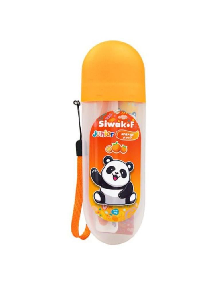 Children's Toothpaste and Toothbrush Set Orange Flavor Siwak AF 50g