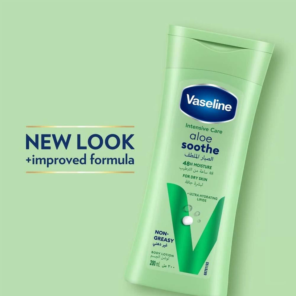 Vaseline Intensive Care Aloe Soothe Body Lotion for Dry Skin 200ml