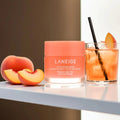 Laneige Lip Sleeping Mask, Overnight Moisturizing Treatment, Vitamin C, Iced Peach Tea, 20g