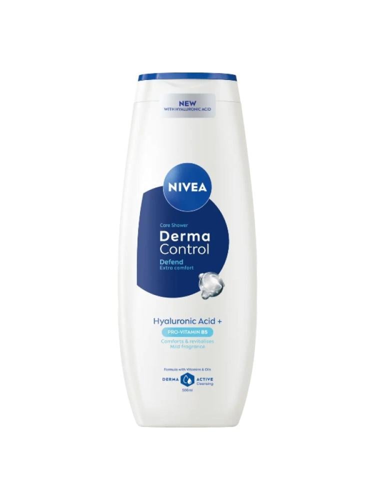 Nivea Derma Control Defend Shower Gel - Hyaluronic Acid, Pro-Vitamin B5, 500ml