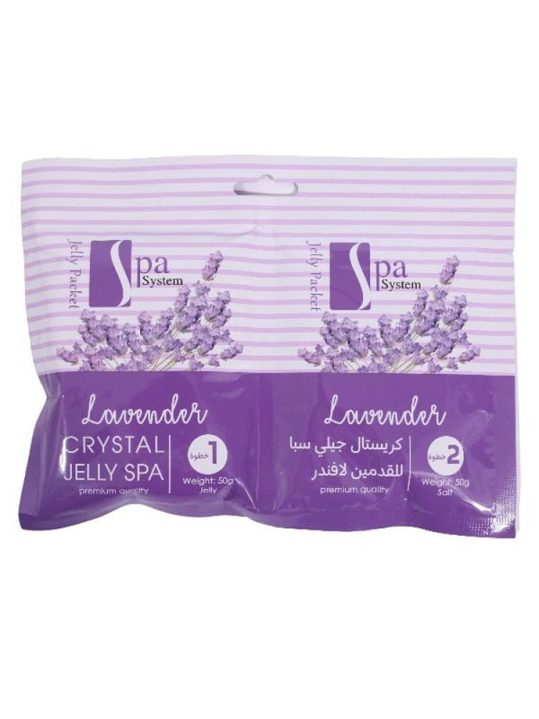 Foot Bath Spa Crystal Jelly Lavender Soak Step 1 & 2 Spa System 100g