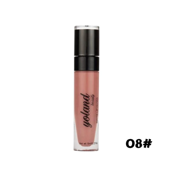 Yolande Beauty Liquid Lipstick, Shade 08, 6ml, Moisturizing, Long-Lasting