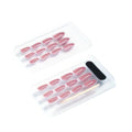 Katia Self-Adhesive Artificial Nails, Coffin Shape, Dark Pink, CK9