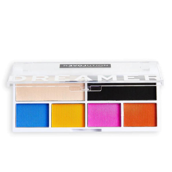 Revolution Colour Play Dreamer Eyeshadow Palette, 6 Shades, Matte Shimmer