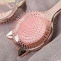 Hair Comb Rose Bronze Cat Design Detangling Minigood 1-Piece