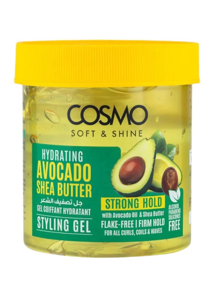 Cosmo Soft & Shine Hairspray Gel - Avocado & Shea Butter, Moisturizing, 450ml