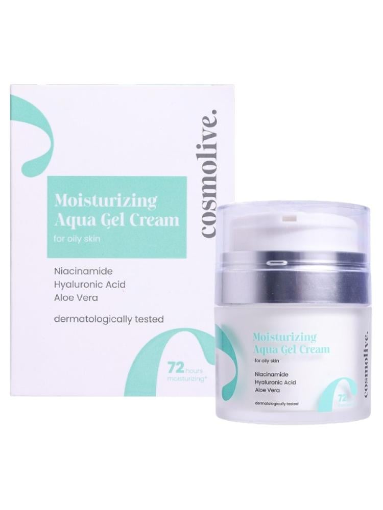 Gel Cream for Oily Skin Moisturizing Niacinamide Hyaluronic Acid Cosmolive 50ml
