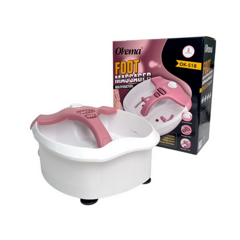 Okema Foot Massager OK518 Pedicure Device Water Heating System