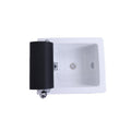 Salon System Pedicure Basin - White Black Jacuzzi 35cm x 48cm x 62cm