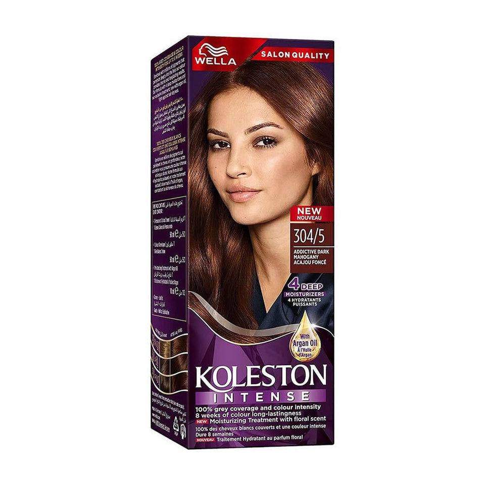 Wella Koleston Intense Hair Color Dark Mahogany 304/5 1 tube