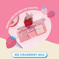 Cathy Doll Trio Eyeshadow Palette 02 Strawberry Milk, Matte Shimmer Glitter, 6g