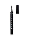 Black Liquid Eyeliner Silk Falak Fine Tip Quick-Dry Revolution 1.2ml
