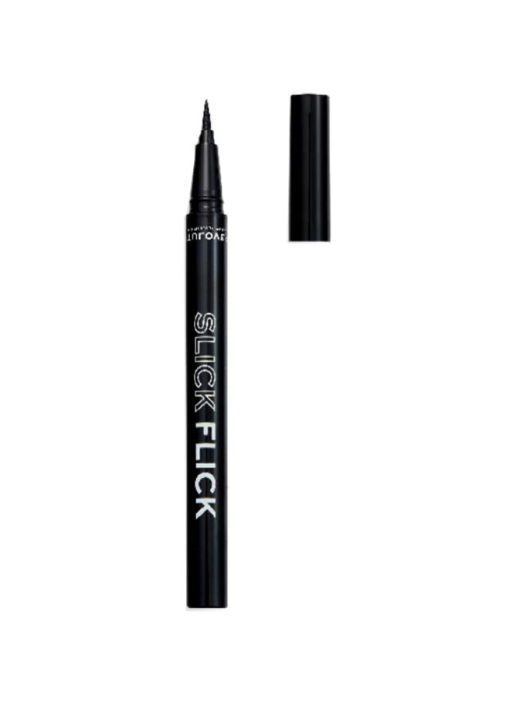 Black Liquid Eyeliner Silk Falak Fine Tip Quick-Dry Revolution 1.2ml