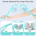 Pastel 6 Wheel Neck Massager, Manual Muscle Tension Relief Tool