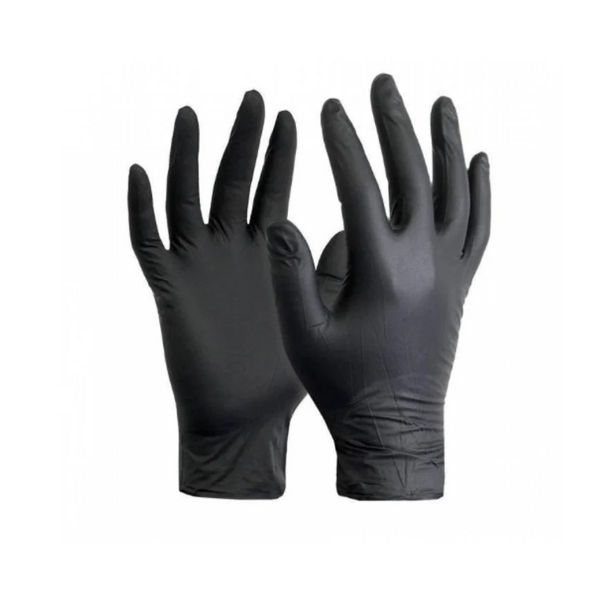 Pastel Black Salon Gloves, Size L, Disposable, 50 Count