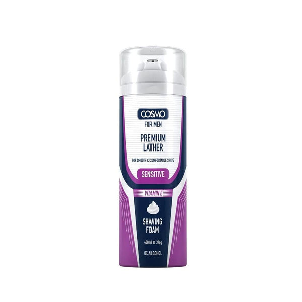 Cosmo Shaving Foam with Vitamin E, Alcohol-Free, 400ml