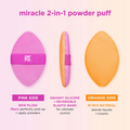 Real Techniques Miracle 2-in-1 Powder Sponge, Dual-Sided, Latex-Free