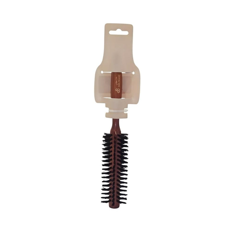 Dara Beauty Round Hairbrush Wooden Handle for Blow-Dry Styling