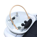 Salon System Electronic Shampoo Bed H058W Hydro-Massage White