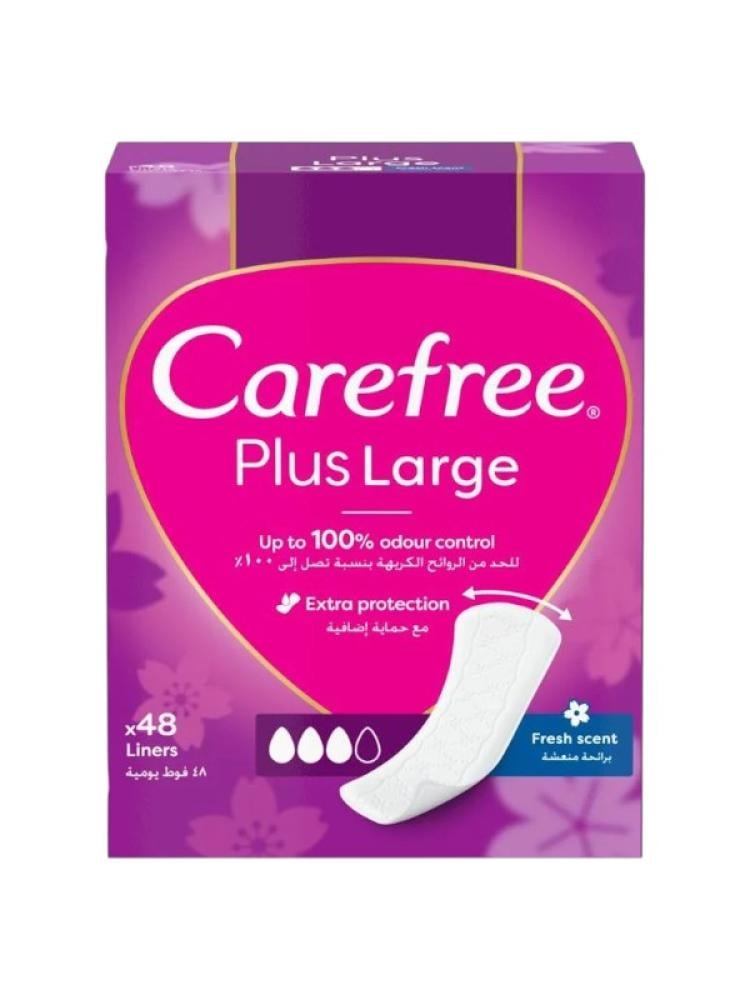 Carefree Large Daily Panty Liners - Fresh Scent - 48 Count
