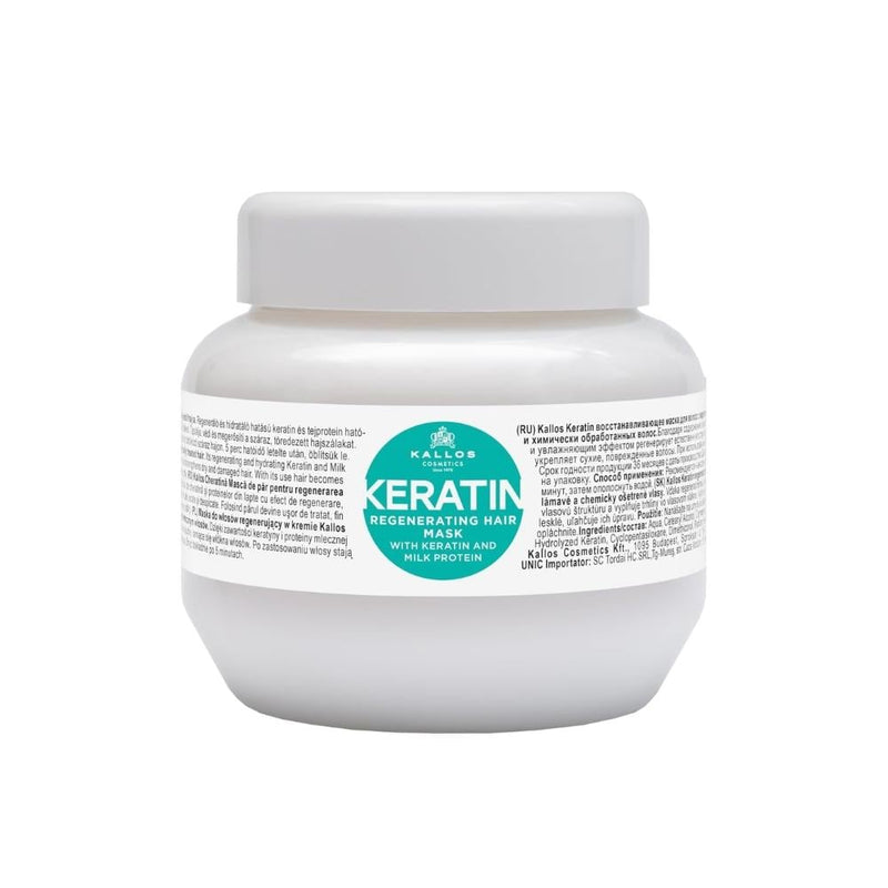 Kallos Keratin Hair Renewal Mask - Repair and Hydration, 275ml