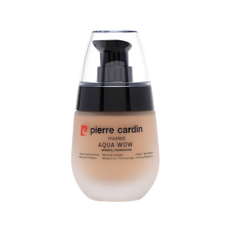 Pierre Cardin Aqua Wow Mineral Foundation Warm Yellow 406 Natural Coverage Sensitive Skin