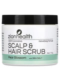 Zion Health Pear Blossom & Sea Salt Exfoliating Hair & Scalp Scrub, 113g