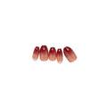Loca Self-Adhesive Artificial Nails - Glossy Ombre Coffin #18