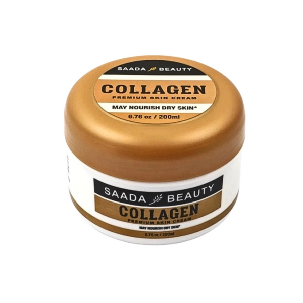 Saada Beauty Collagen Cream, Skin Hydration & Elasticity, 200ml