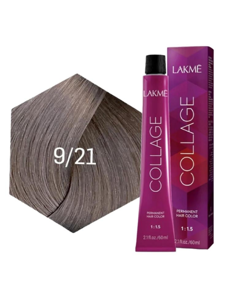 Permanent Hair Color Very Light Ash Blonde 9/21 Lakme 60ml