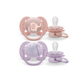 Philips Avent Ultra Soft Pacifier 0-6 Months Silicone 2 Pack