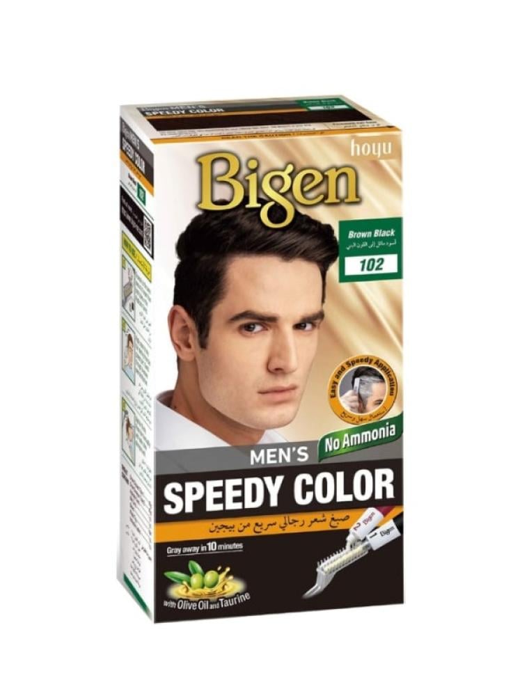 Brown Hair Dye Black Brown for Men Bigen 102 40g