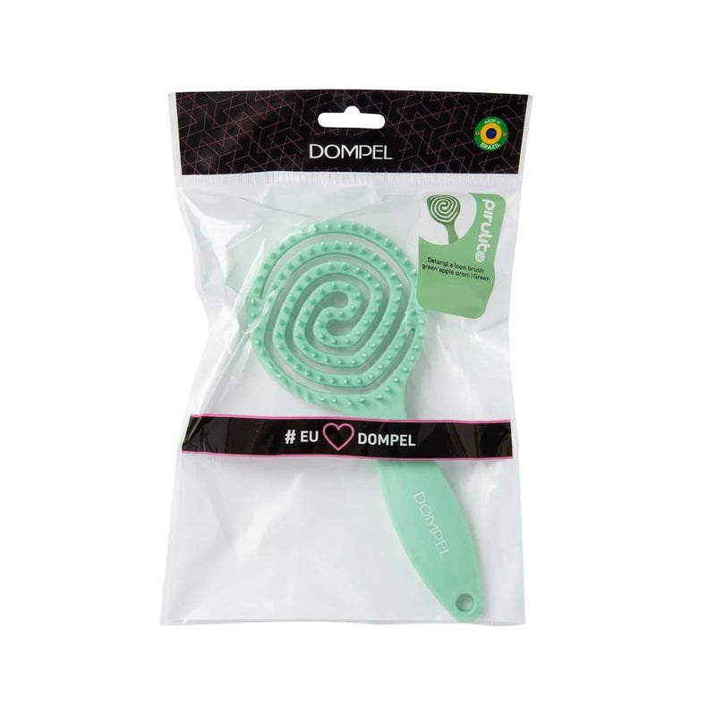 Best Hairbrush for Fine Hair Silicone Detangling Green Apple Scent Dompel