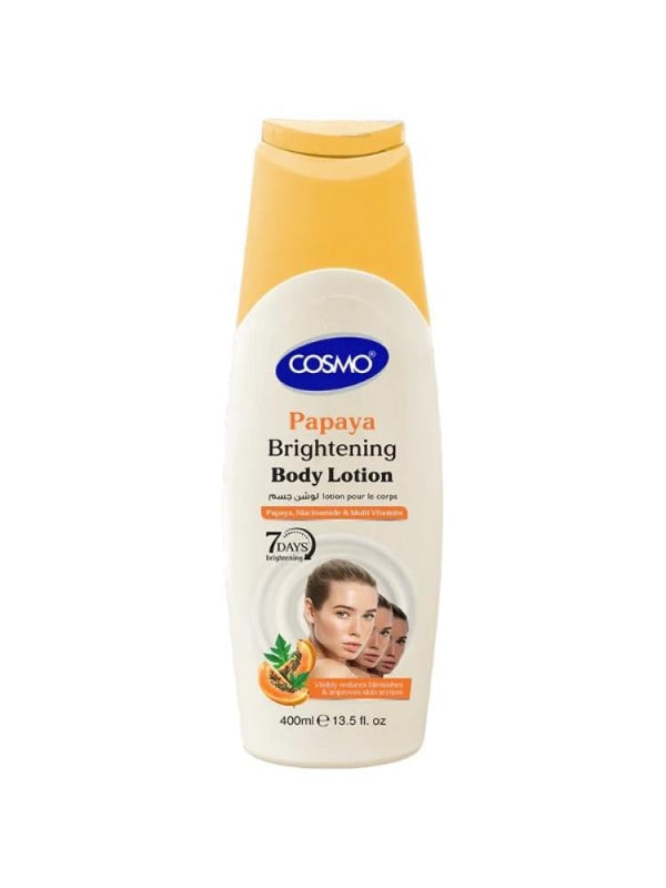 Body Lotion Brightening Papaya Extract Dark Spots Cosmo 400ml