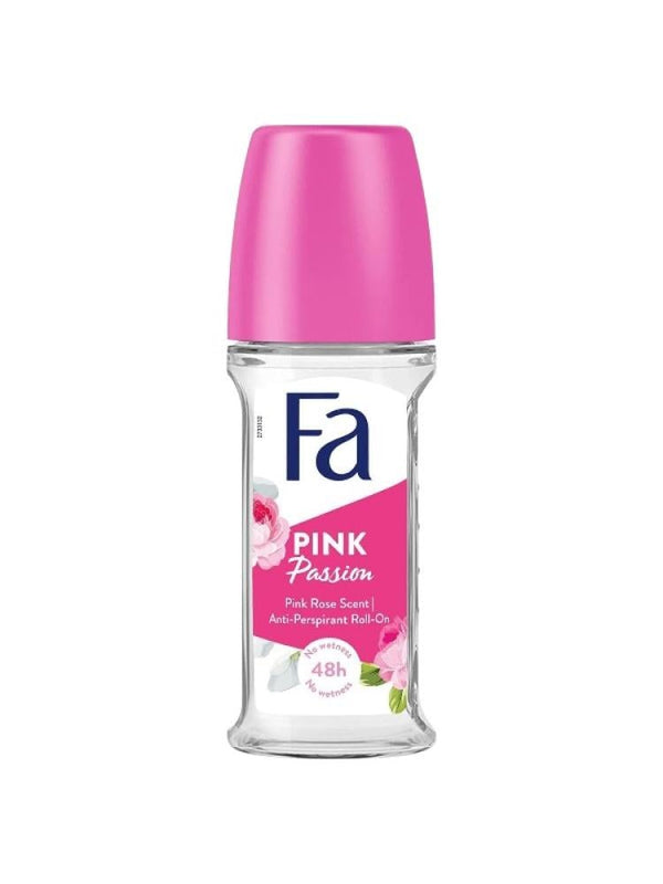 Fa Pink Passion Antiperspirant Roll-On Deodorant Pink Rose Scent 50ml