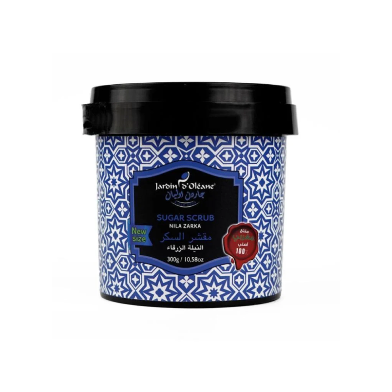 Jardin Olean Indigo Sugar Scrub for Skin Brightening and Exfoliation, 300g