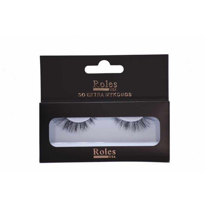 Roles 3D Mink Eyelashes No. TE6013 Natural Hair, Thick, Reusable