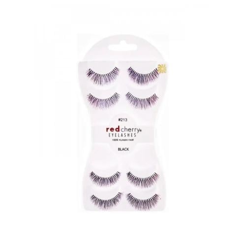 Red Cherry Eyelash Extensions #213, Natural Hair