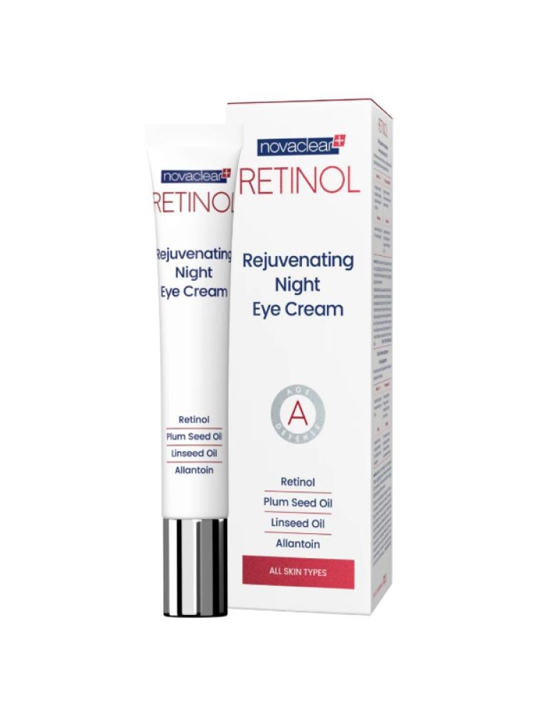 Retinol Eye Cream Night Brightening Anti-Wrinkle Novaclear 15ml