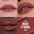 Maybelline Rouge Creamy Glossy Lipstick, Hyaluronic Acid, 103 Make It Work