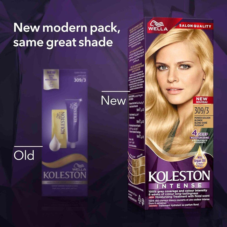 Wella Koleston Intense Hair Color Intense Golden Blonde Permanent Hair Dye 309/3